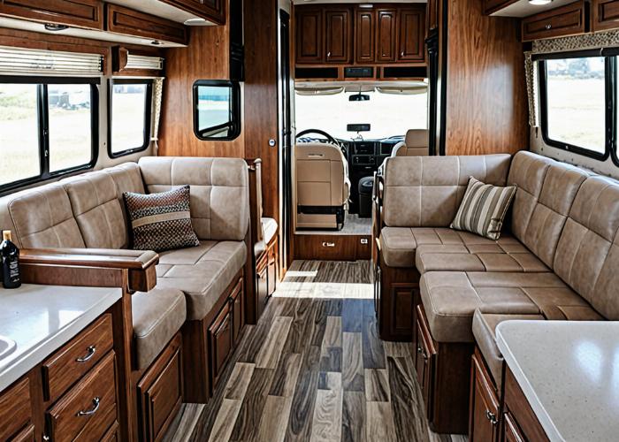 RV interior restoration before and after comparison